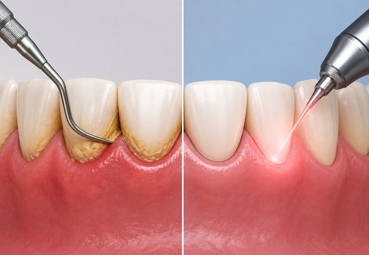 Dental Scaling vs Laser Gum Therapy